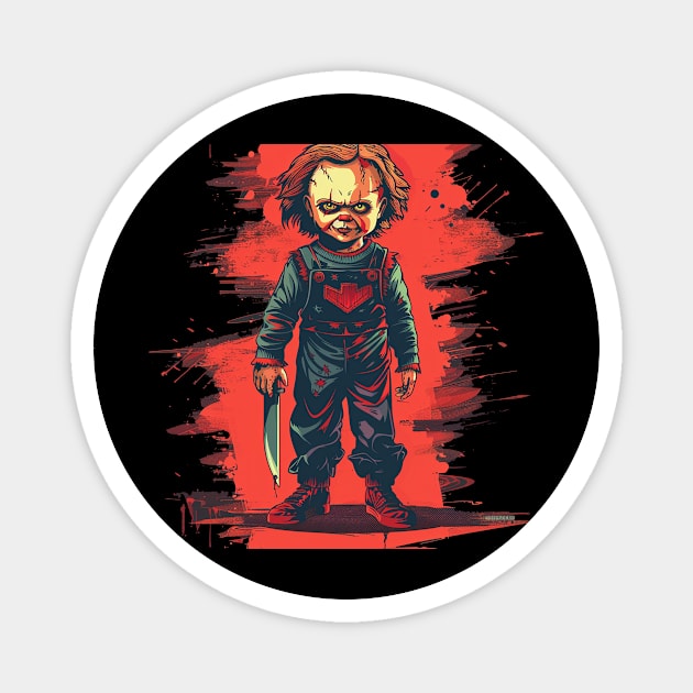 chucky Magnet by horrorshirt